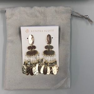 Kendra Scott Nicola Gold Statement Earrings